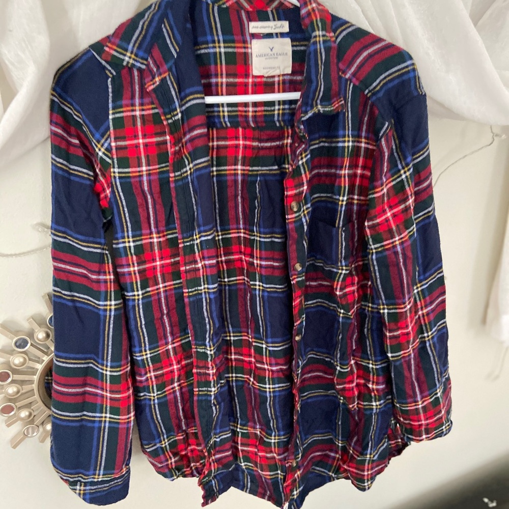Size M plad flannel❤️